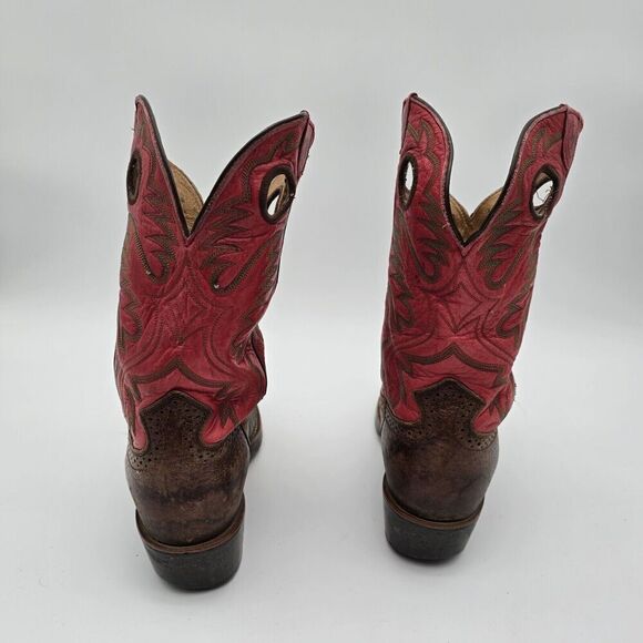 Ariat Boots Mens 8.5 Brown Red Cowboy Cowgirl Western Heritage Rough Stock main image 9